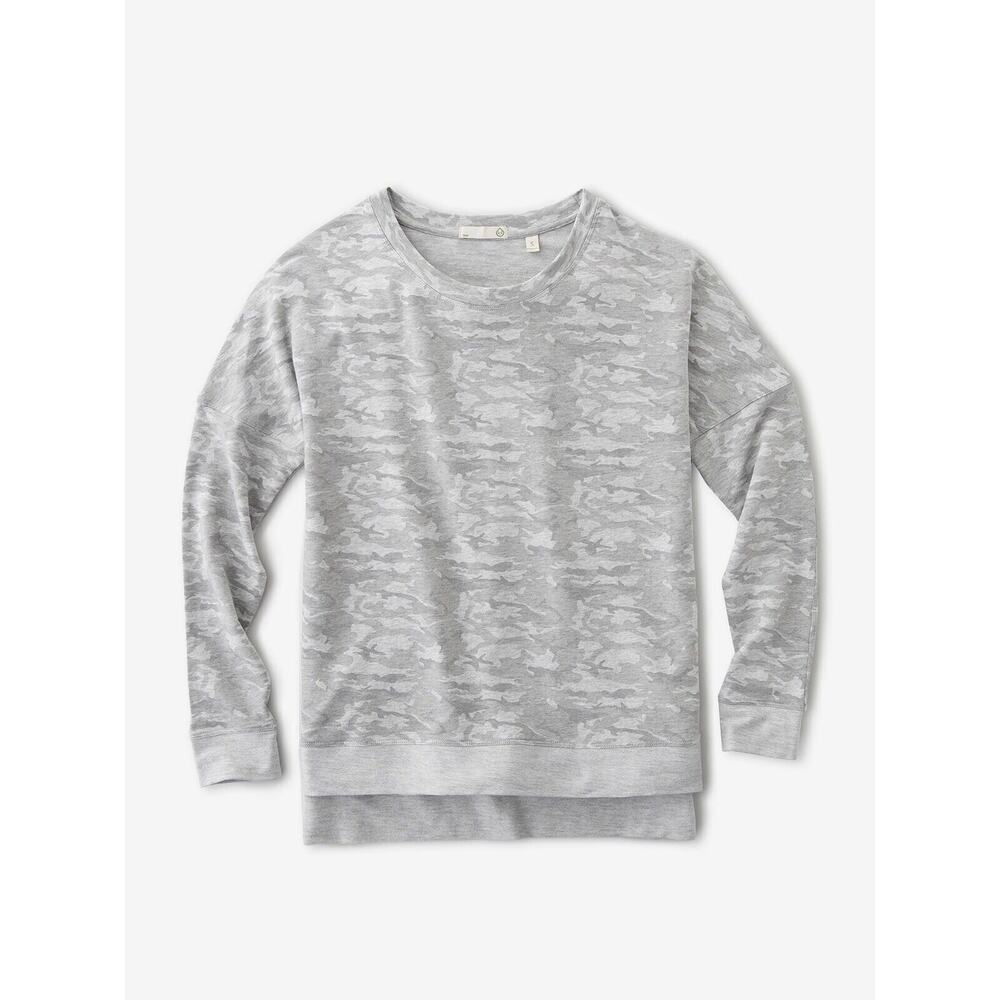 Tasc‎ Womens small riverwalk Sweatshirt Camo Organic Cotton Activewear